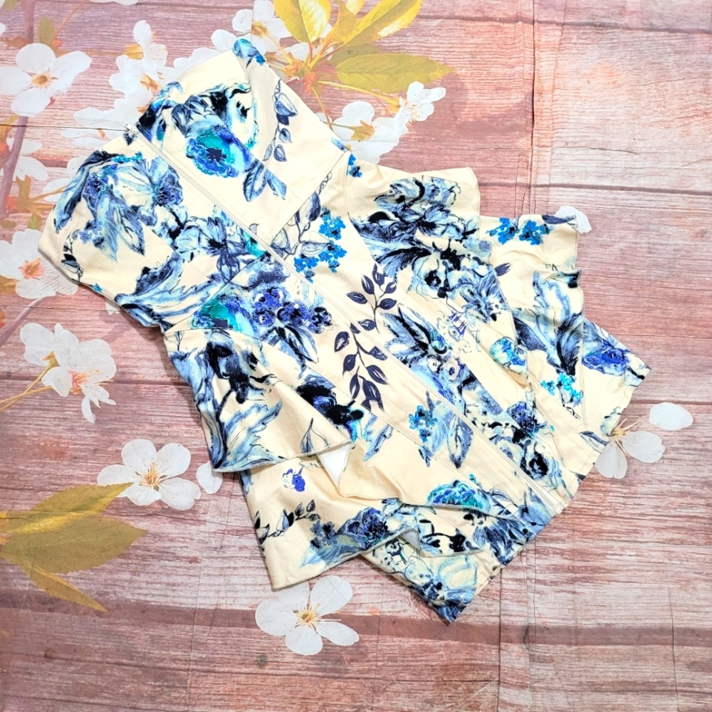 NWT Maude floral strapless dress